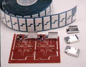 Bonding heatsinks to PCBs.